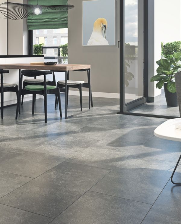 Bodenfliese MOMENTUM dunkelgrau matt 30 x 60 cm