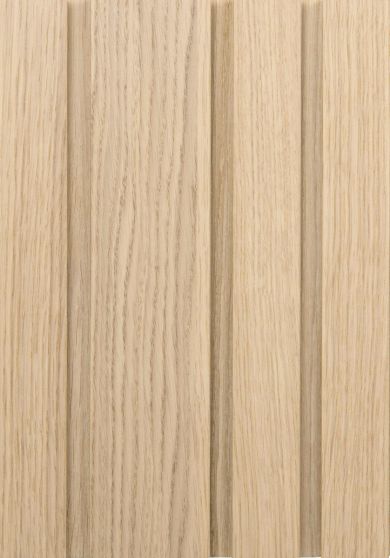 WUNDERWERK Designpaneel EL. Eiche Weiß MDF,Lam.-Mix,vollfur.,20x217x3000mm