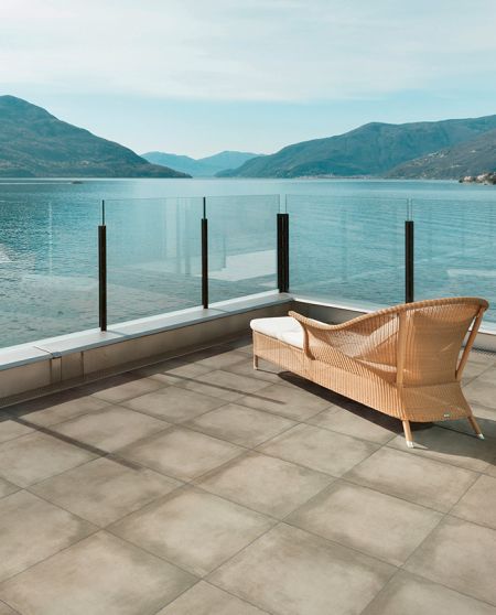 Keramische Terrassenplatte LEEDS Beige 60 x 60 x 2 cm