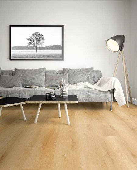 Vinyl HDF Eiche Bari, 4V, gebürstet