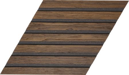 Designpaneel  Raute, geräucherte Eiche