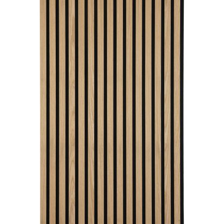WUNDERWERK Designpaneele Eiche BASIC Schwarz MDF + Filz, 18x600x2400mm