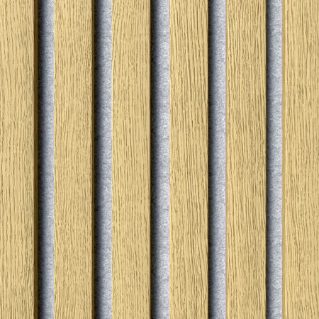 WUNDERWERK Designpaneele Eiche Decor 40mm Lam. fol., Filz grau,18x600x2400mm