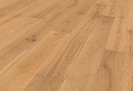 Parkett Landhausdiele Eiche ausdrucksstark sanftbeige-geölt Oberfläche